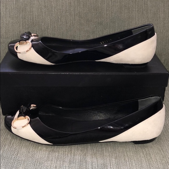CHANEL suede and patent leather flats - Picture 4 of 11